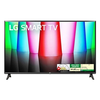 Front view of LG 80cm (32) Smart TV (LR57), α5 Gen6 AI Processor, 60Hz Refresh Rate, Active HDR,AI Sound 32LR570B6LA