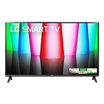 Front view of LG 80cm (32) Smart HD TV (LR576), α5 Gen6 AI Processor, 60Hz Refresh Rate, Active HDR,AI Sound  32LR576B6LA