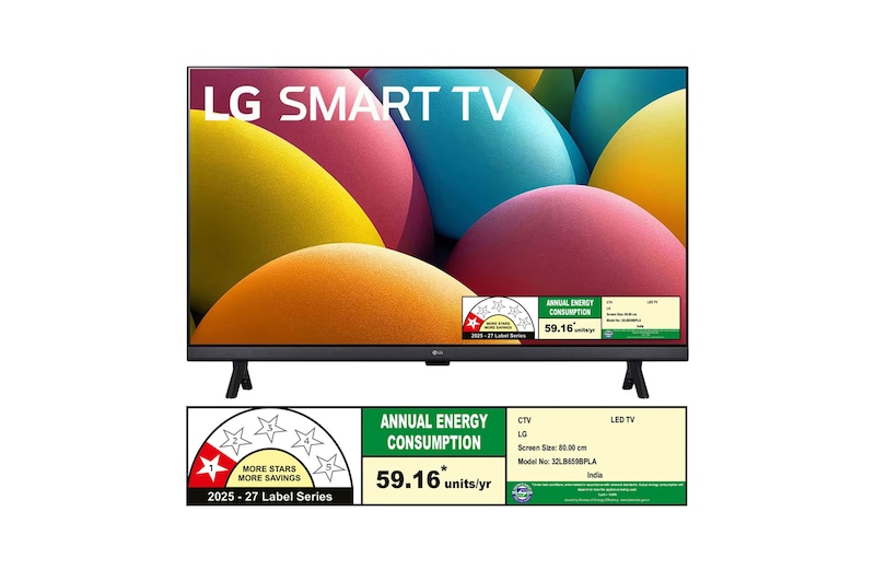 Front view of LG HD TV, LR60