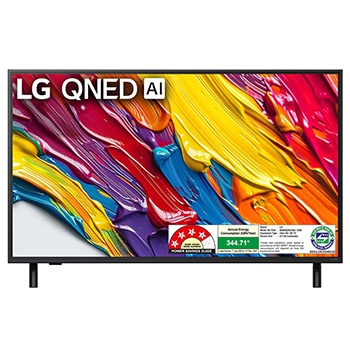 Front view of LG 217cm (86) QNED 8CA Smart TV with α7 AI Processor 4K Gen8, Filmmaker Mode with Dolby Atmos  86QNED8CA6A