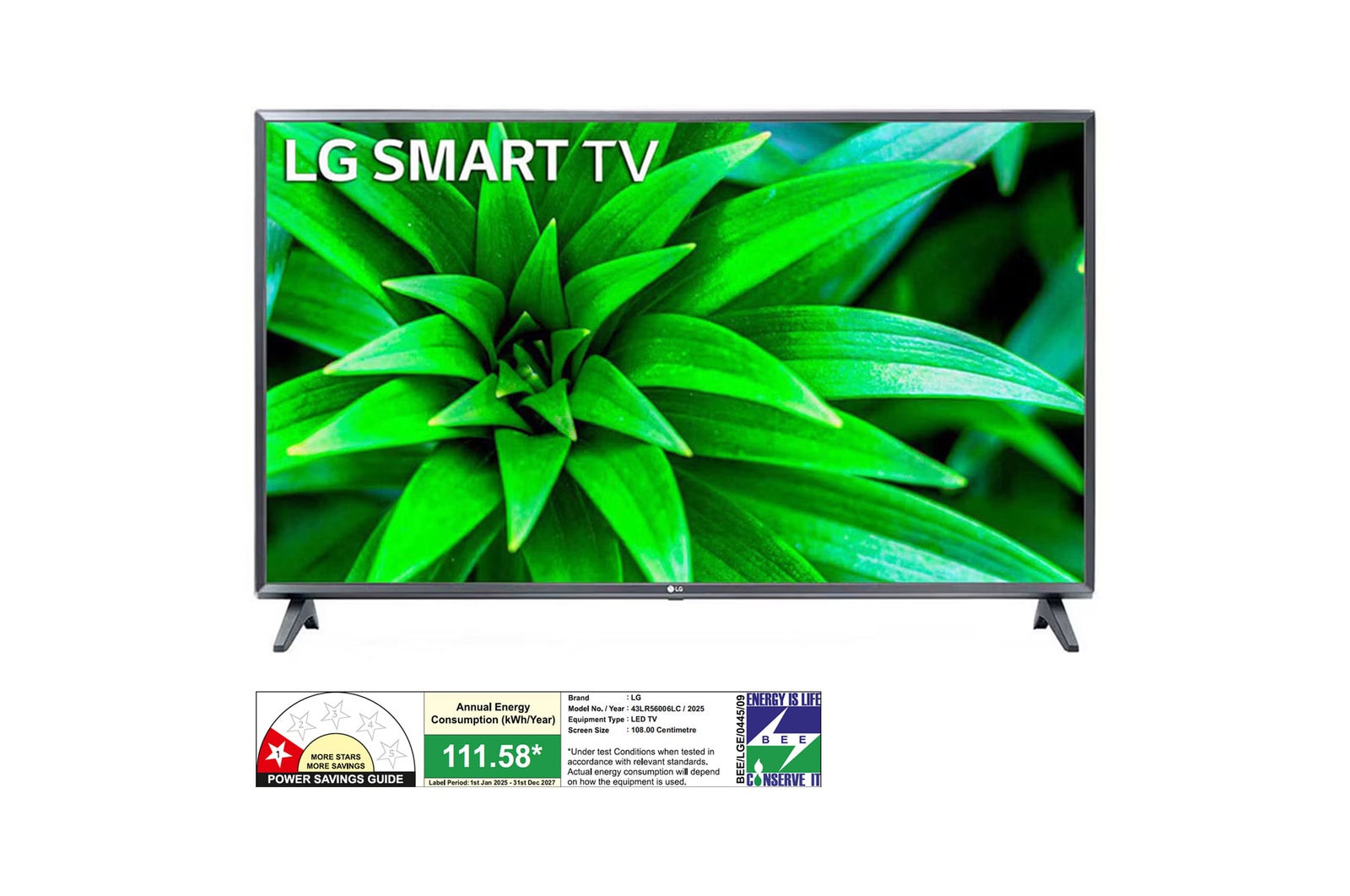 LG 43LR56006LC Smart TVs front view