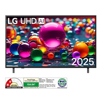 LG 50UA83506LA 4K UHD TVs front view