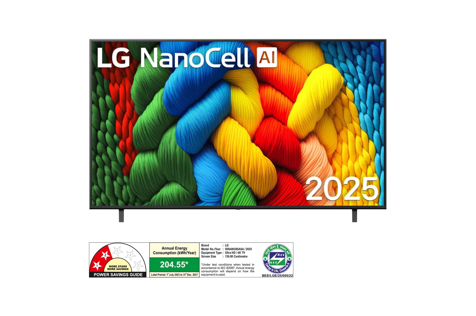 LG 55NANO85A6A NanoCell front view