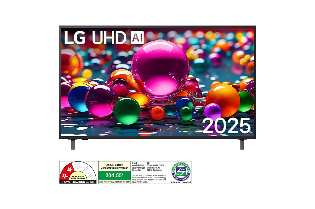 LG 55UA83006LA 4K UHD TVs front view