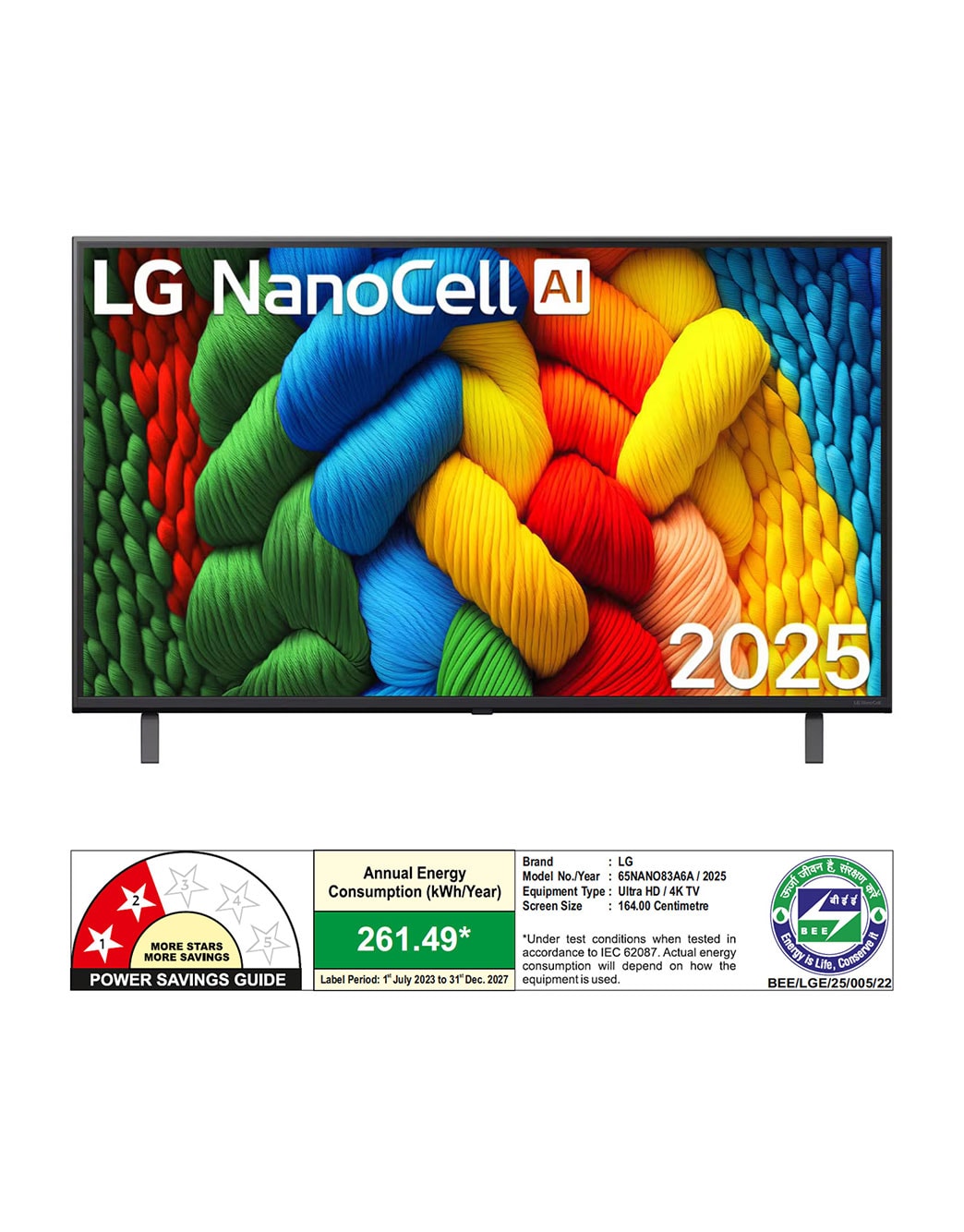 Buy 164cm (65 inch) NanoCell AI 4K TV – 65NANO83A6A | LG IN