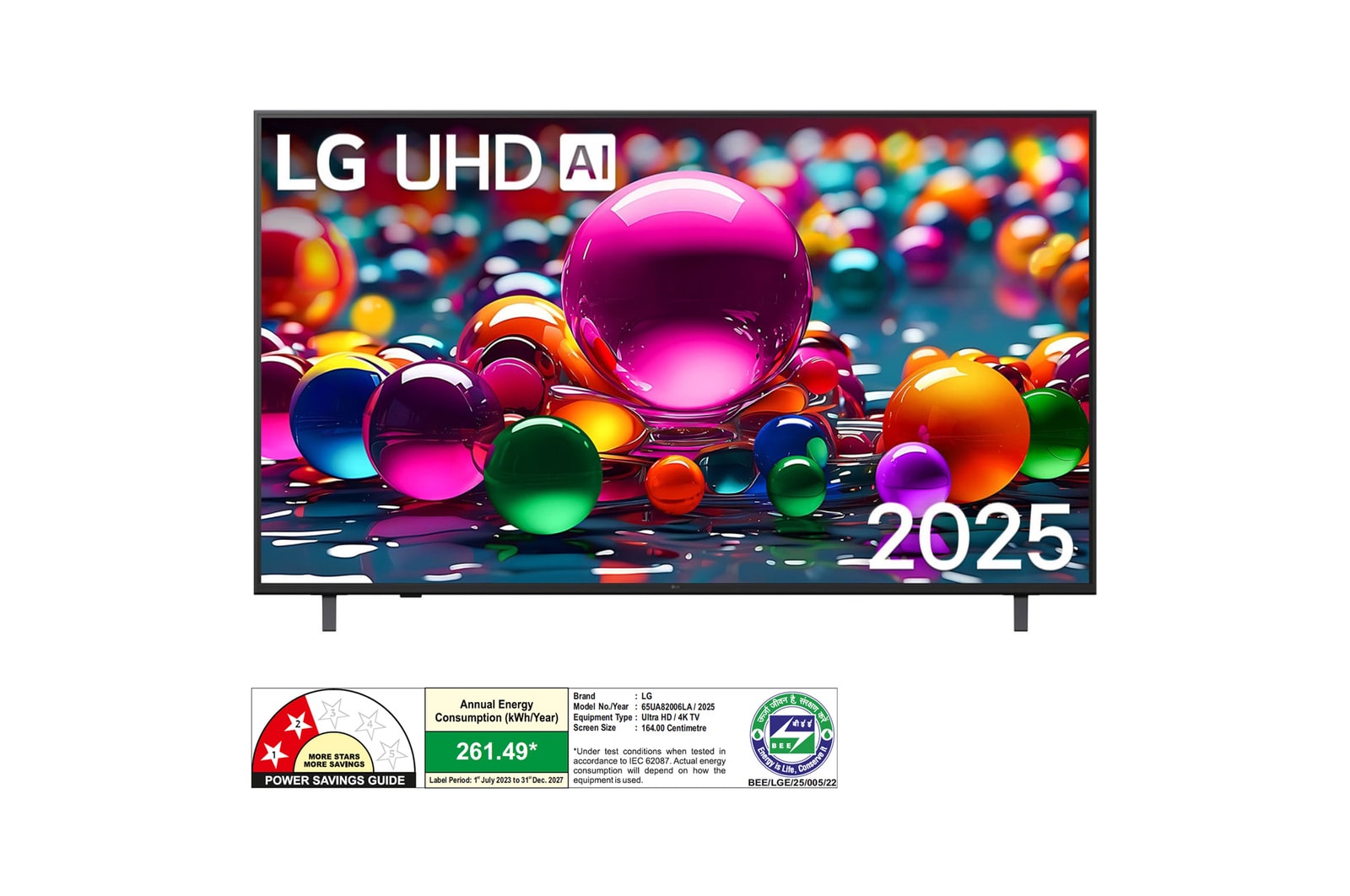 LG 65UA82006LA 4K UHD TVs front view
