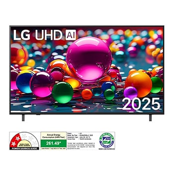LG 65UA82506LA 4K UHD TVs front view