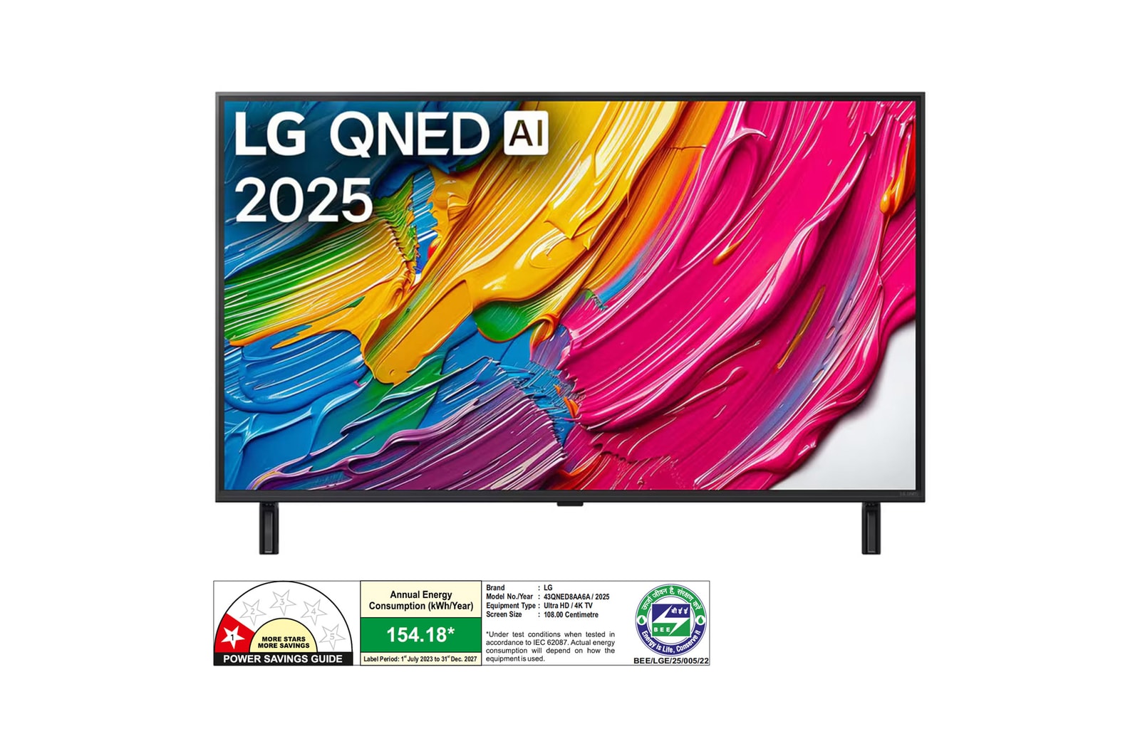 LG 43QNED8AA6A QNED front view