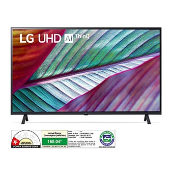 LG 43UR75006LC 4K UHD TVs front view