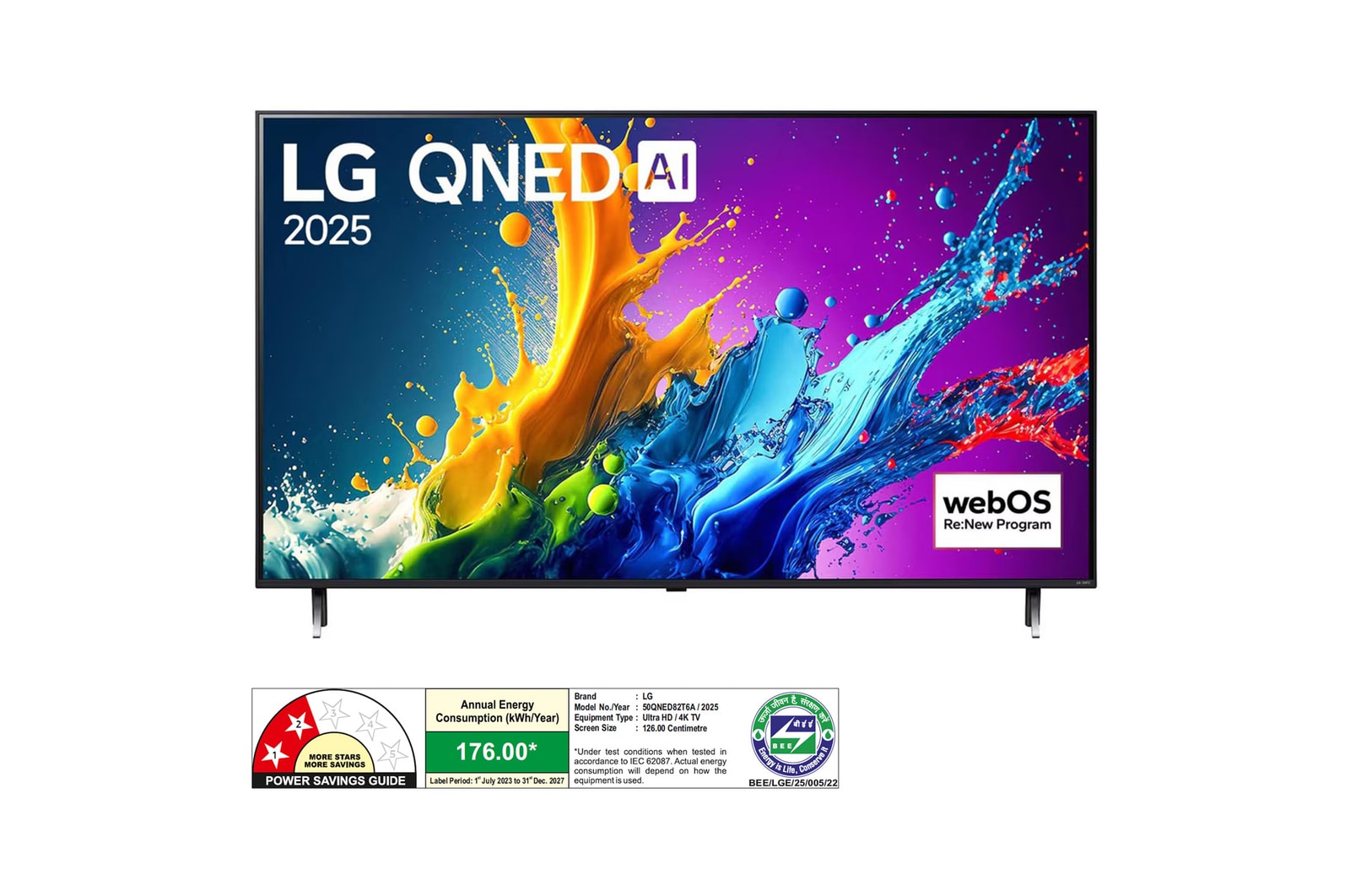 LG 50QNED82T6A QNED front view