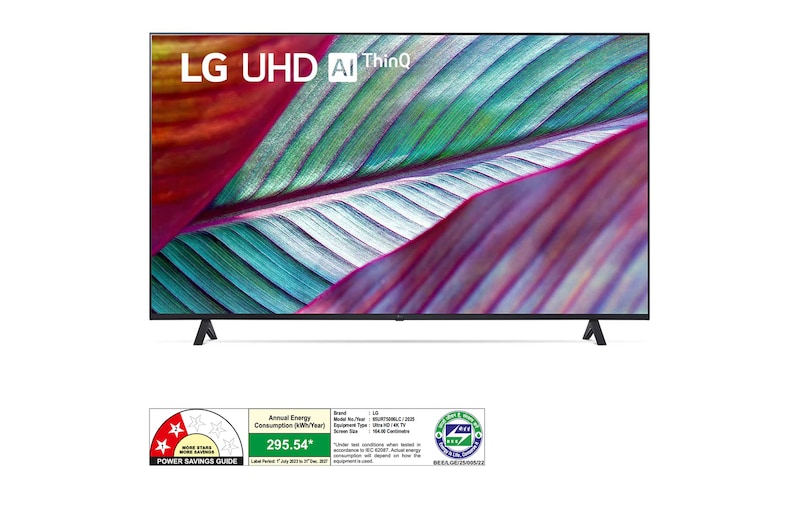 LG 65UR75006LC 4K UHD TVs front view