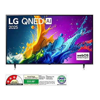 LG 75QNED82T6A QNED front view