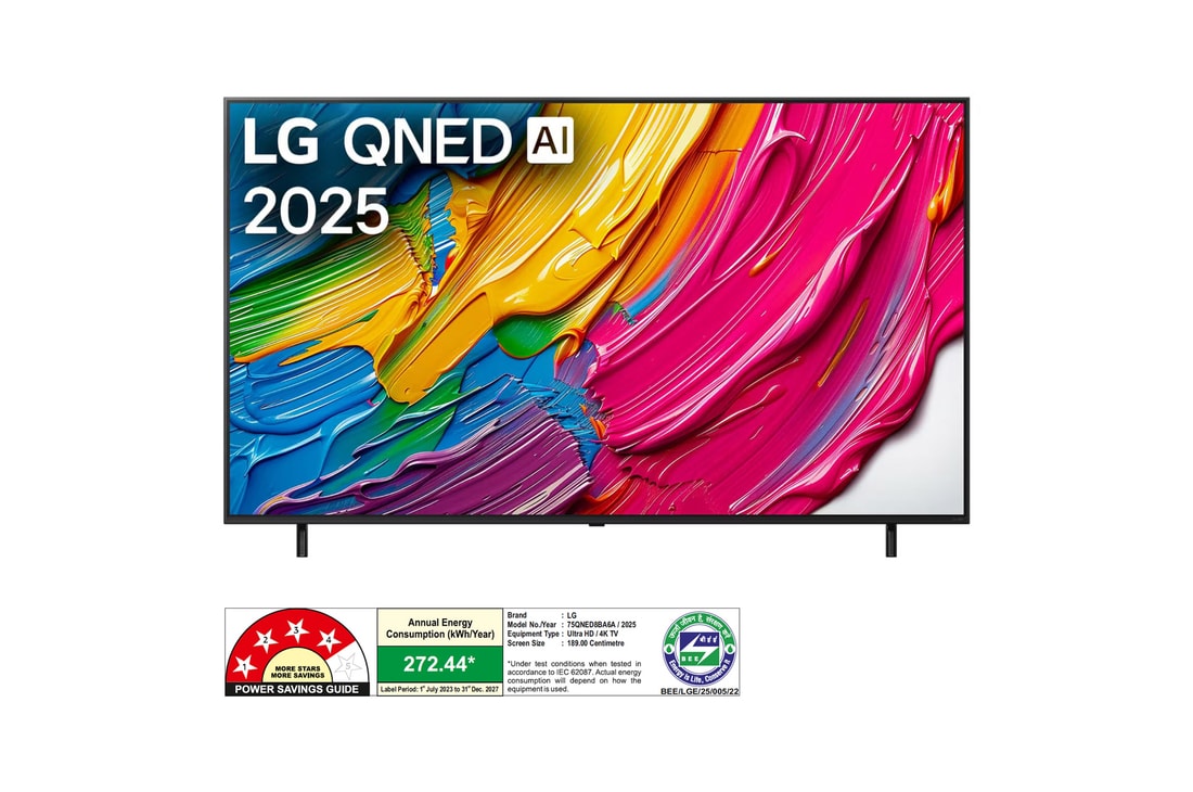 LG 75QNED8BA6A QNED front view