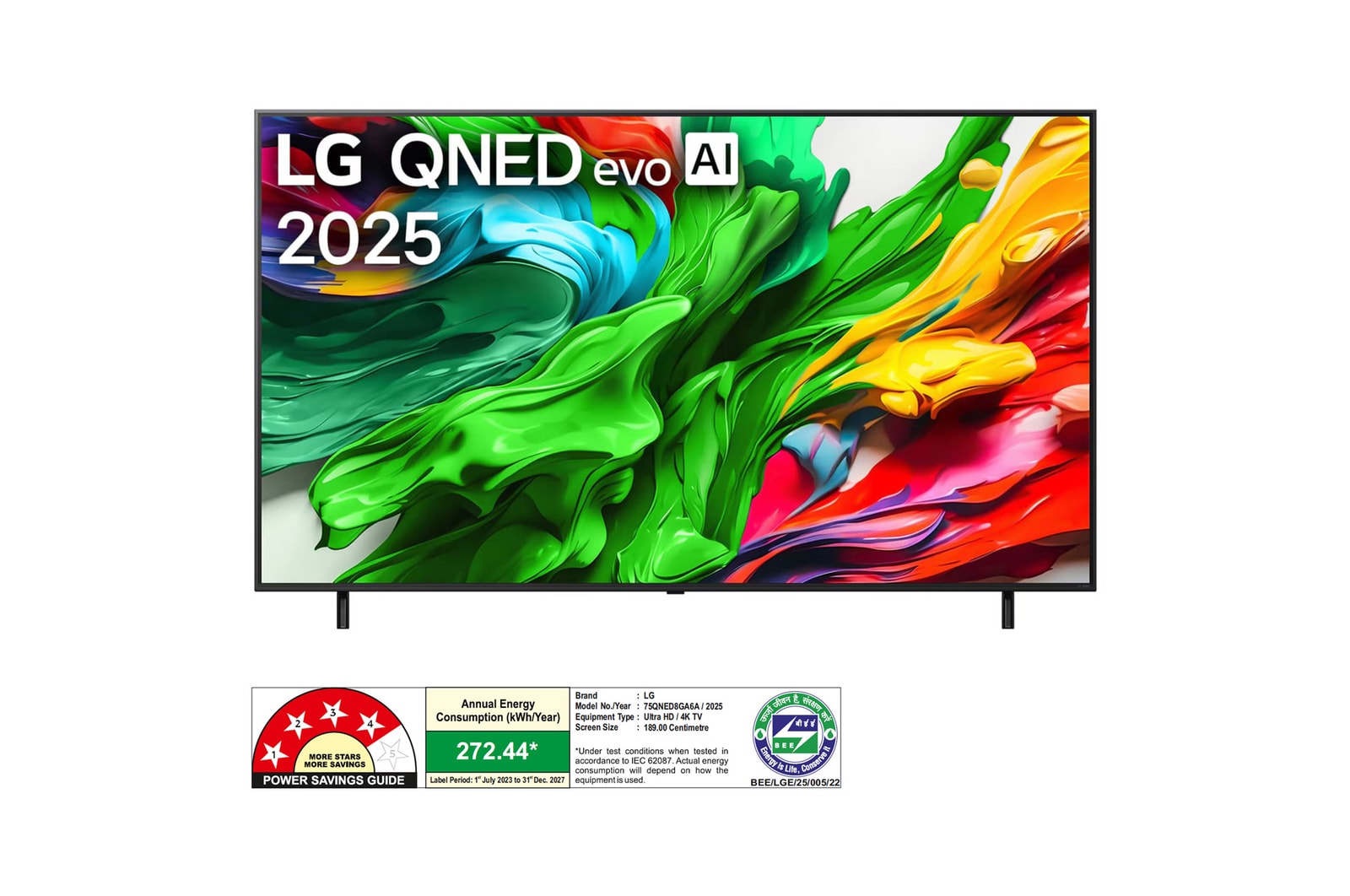 LG 75QNED8GA6A QNED front view