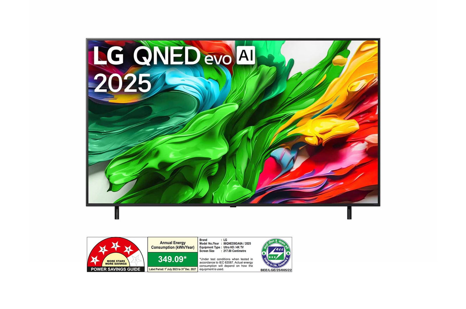 LG 86QNED8GA6A QNED front view