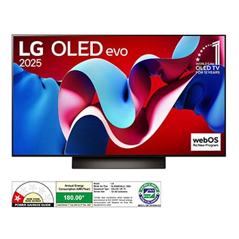 LG OLED48C4XLA OLED front view