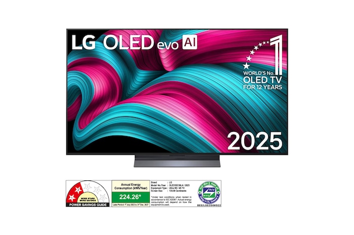 LG oled55c56la OLED evo front view