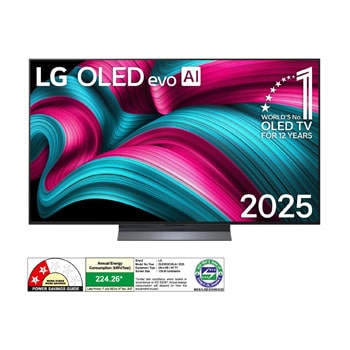 LG OLED55C5XLA OLED evo front view