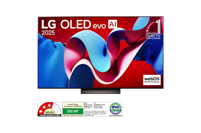 LG OLED65C46LA OLED front view