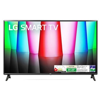 Front view of LG 80cm (32) Smart HD TV (LR576), α5 Gen6 AI Processor, 60Hz Refresh Rate, Active HDR,AI Sound 2025 32LR576B6LA