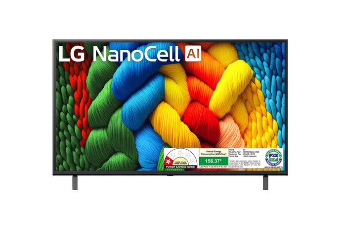 LG 43NANO83A6A NanoCell front view