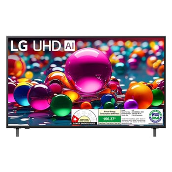 LG 43UA82006LA 4K UHD TVs front view
