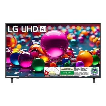 LG 43UA82006LA 4K UHD TVs front view
