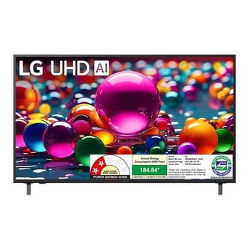 LG UHD AI 43V型テレビ Buy LG 108 cm (43 inch) 4K Smart TV - 43UA83006LA | LG India