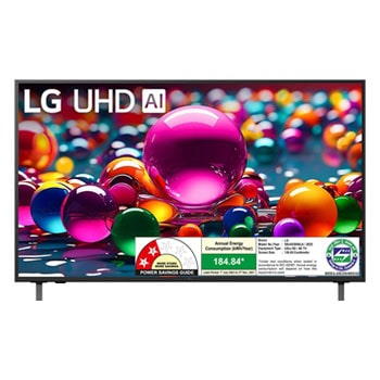 LG 50UA83006LA 4K UHD TVs front view