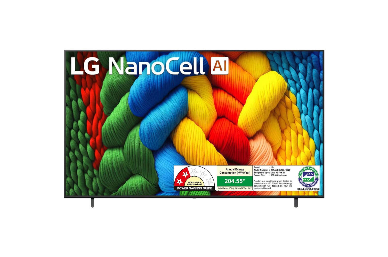 LG 55NANO85A6A NanoCell front view