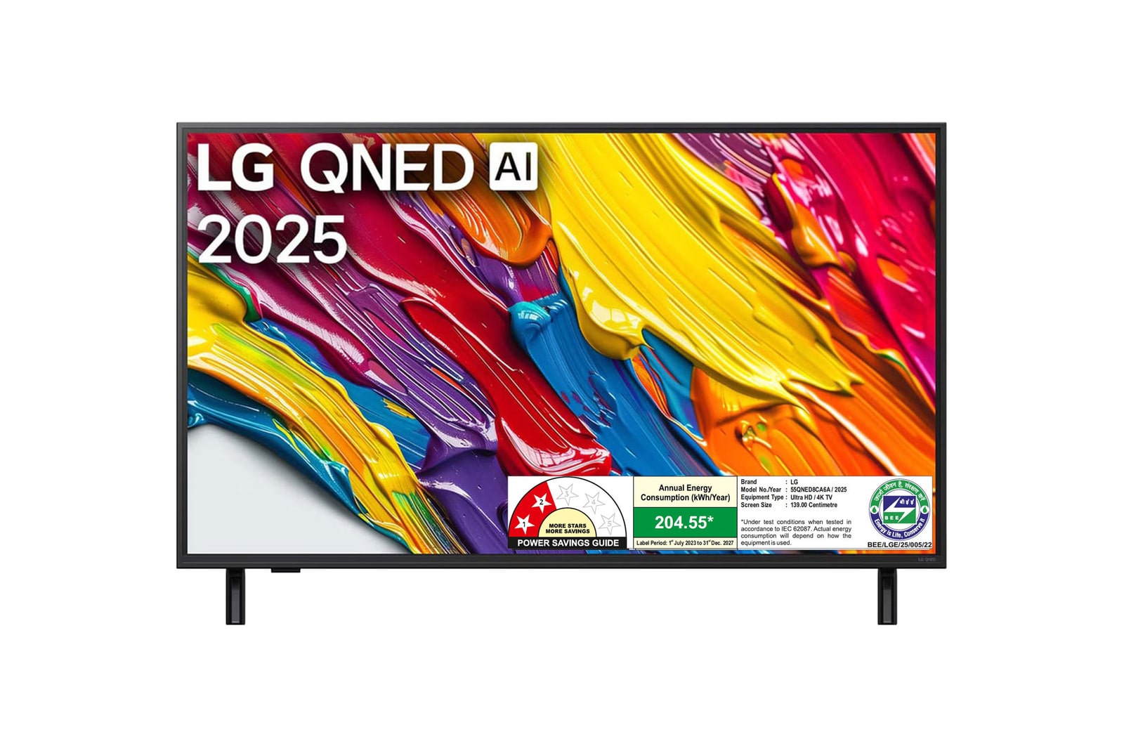 LG 55qned8ca6a qned front view