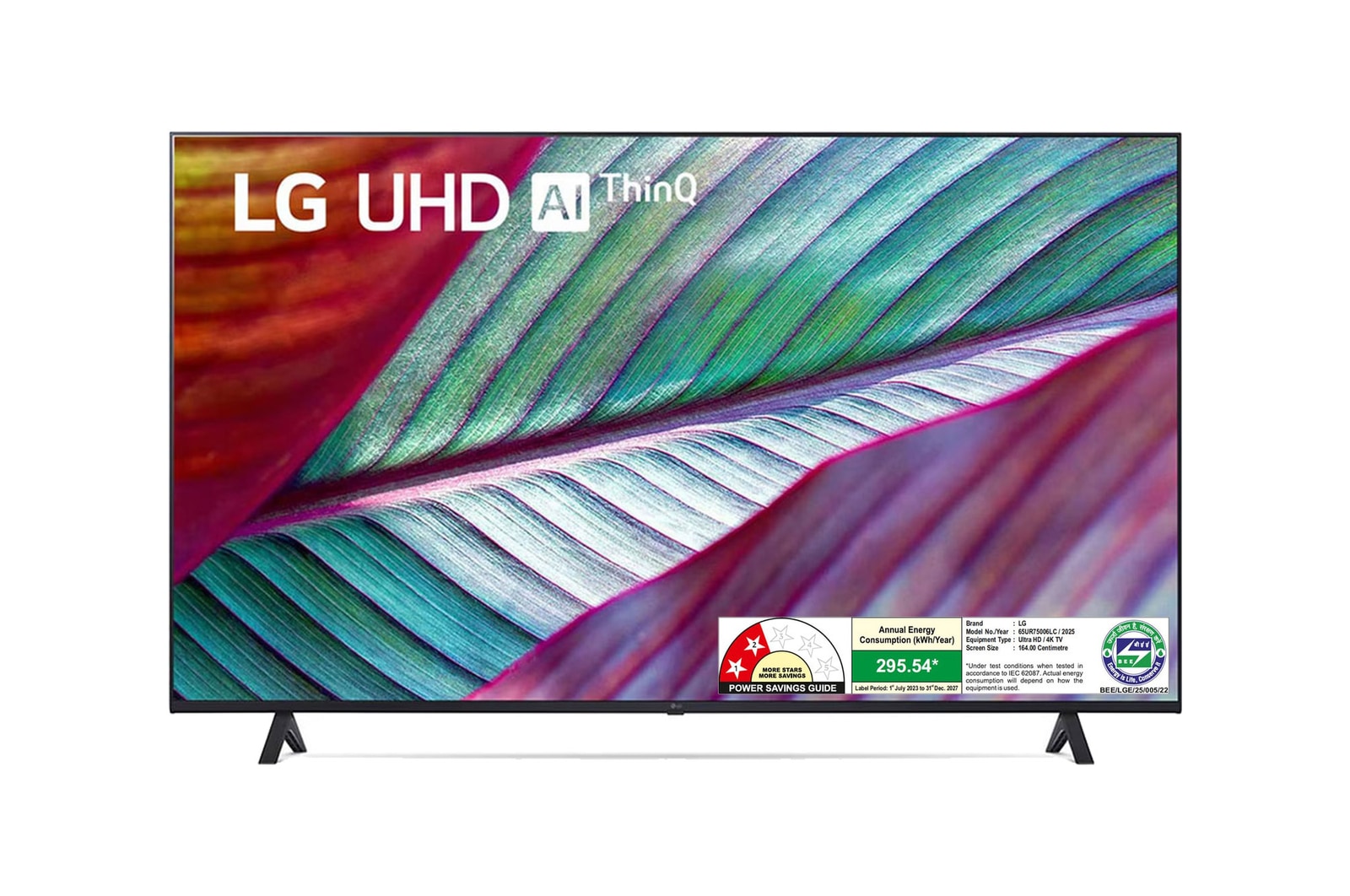 LG 65UR75006LC 4K UHD TVs front view