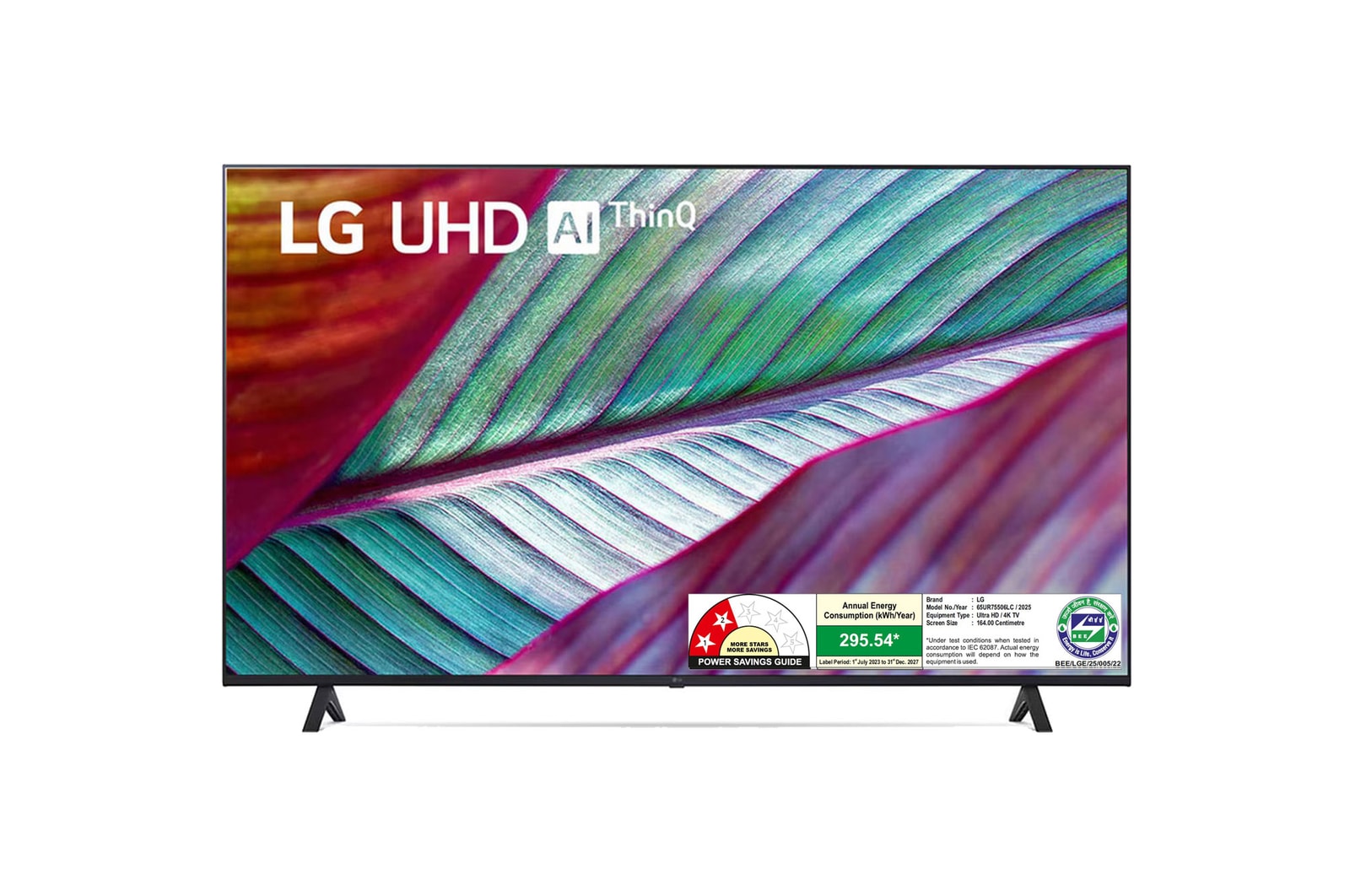 LG 65UR75506LC 4K UHD TVs front view