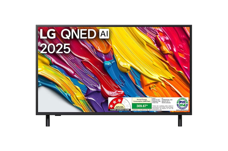 LG 75qned8ca6a qned front view