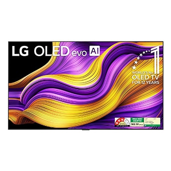 LG OLED97G56LA OLED evo front view