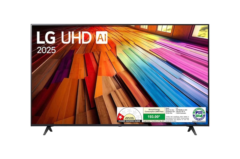 LG 50UT80406LA 4K UHD TVs front view