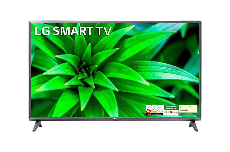 Front view of LG 108cm (43) Smart TV (LM56), Quad Core Processor, 60Hz Refresh Rate, 20W Audio Output 43LM5600PTC