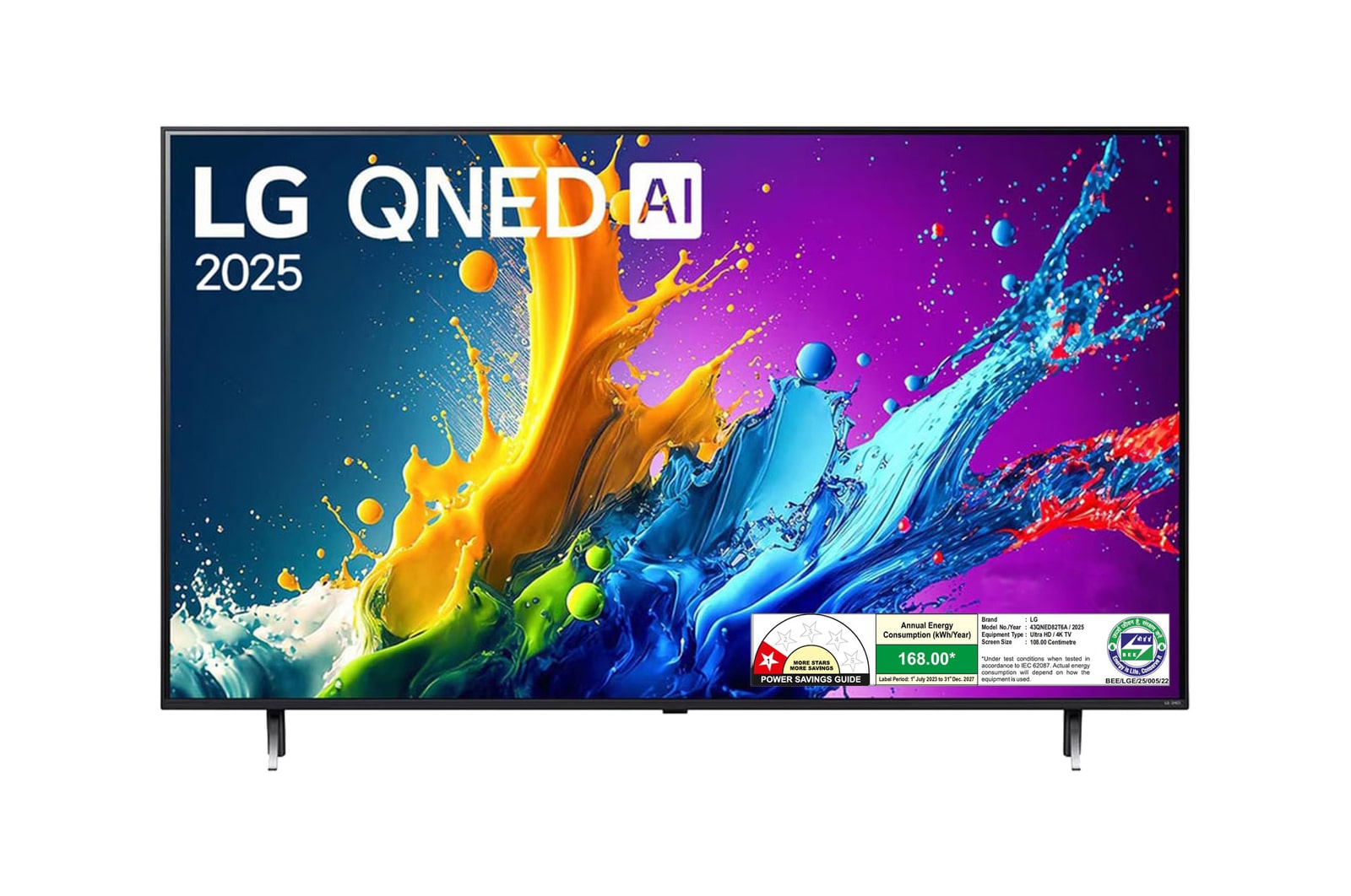 LG 43QNED82T6A QNED front view