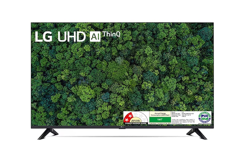 LG 43UQ7300PTA 4K UHD TVs front view