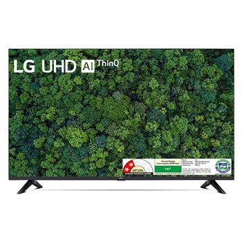 LG 43UQ7300PTA 4K UHD TVs front view