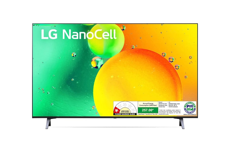 LG 55NANO75SQA NanoCell front view