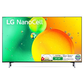 LG 55NANO75SQA NanoCell front view