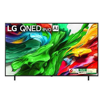 Front view of LG 139cm (55) 4K QNED 8XA MiniLED Smart TV with α8 AI Processor 4K Gen2, FILMMAKER MODE ™, AI Picture Pro with Dolby Vision & Atmos 55QNED8XA6A