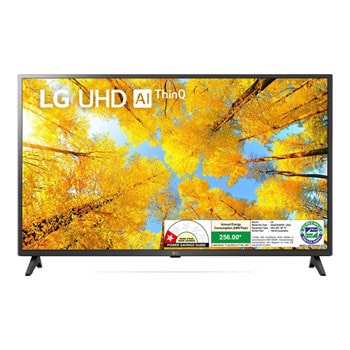 LG 55UQ7550PSF 4K UHD TVs front view