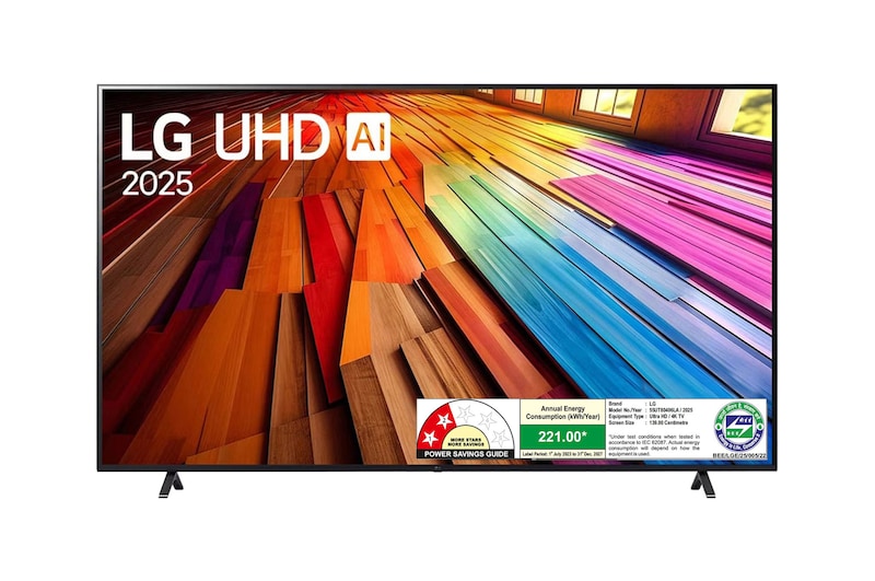 LG 55UT80406LA 4K UHD TVs front view