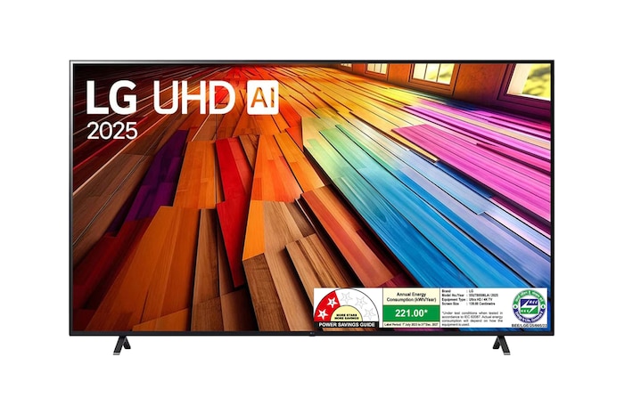 LG 55UT80506LA 4K UHD TVs front view