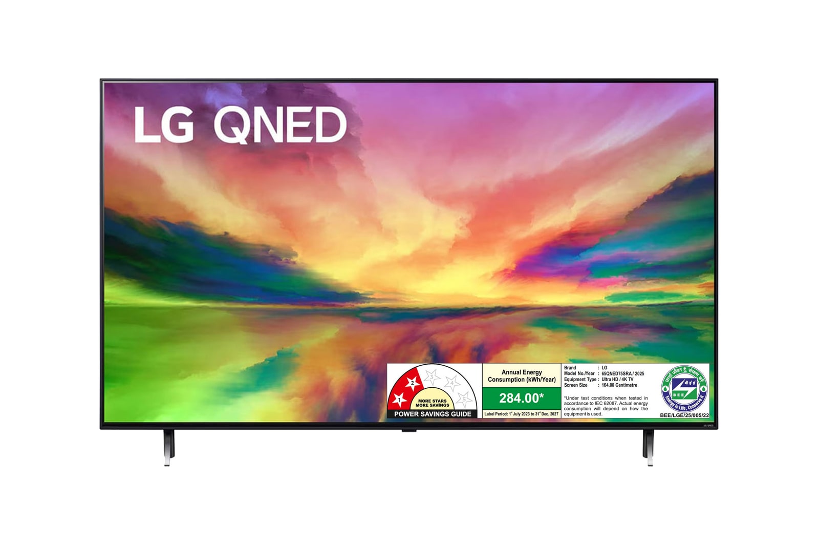 LG 65QNED75SRA QNED front view