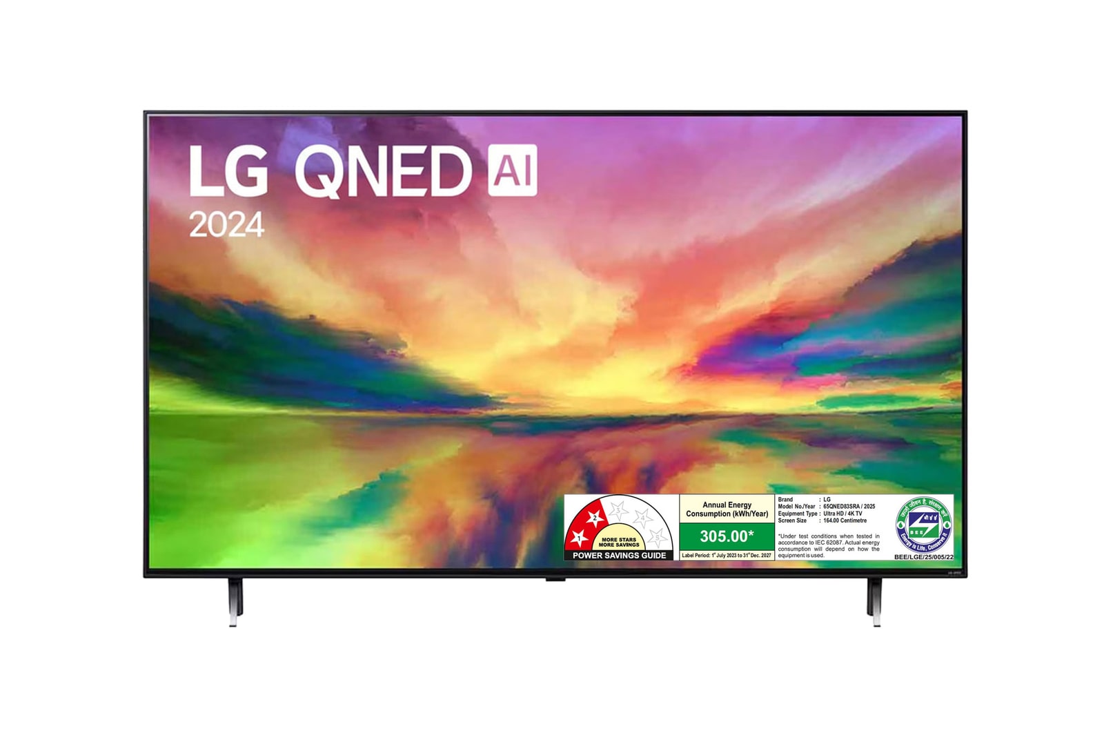 LG 65QNED83SRA QNED front view