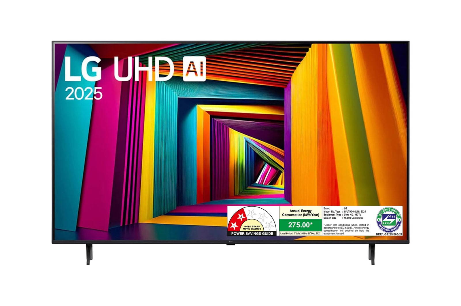 LG 65UT90406LB 4K UHD TVs front view
