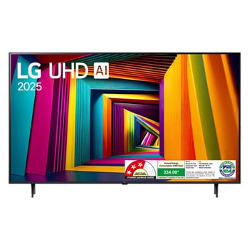 LG 75UT90506LB 4K UHD TVs front view